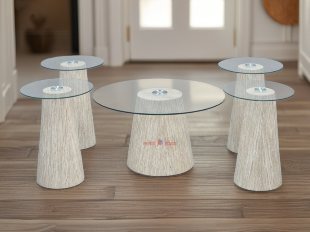 طقم طاولات مجلس 5 قطع - الصورة 4