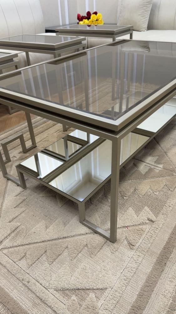 طقم طاولات حديد مكس فاخر – 7 قطع بتصميم عصري ومتين - الصورة 4