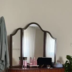 مرايه الهبه الخشبيه  مقاس  طول 100  ارتفاع 90